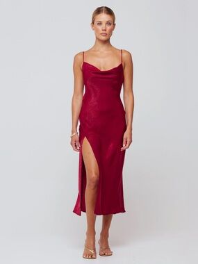 NWT RESA Madison Slip Dress in Burgundy